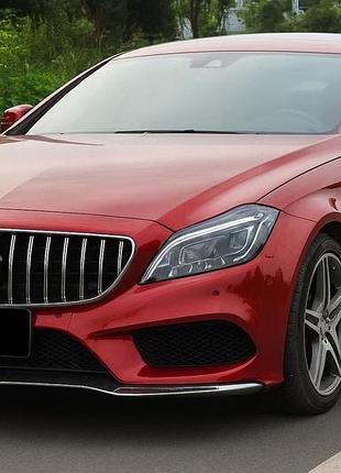 Передняя решетка с рамкой 2014-2018 (gt panamericana) для mercedes cls c218