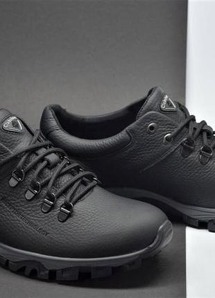 Деми черевики шкіряні чоловічі кросівки clubshoes разм.43/44