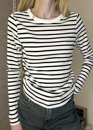 Базовий лонгслів кофтинка від h&m