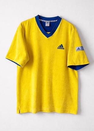 Мужская винтажная махровая футболка adidas