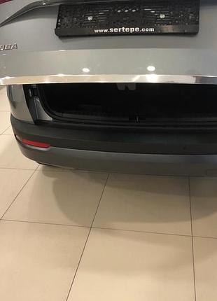 Накладка на багажник нержавейка для skoda karoq 2018- гг