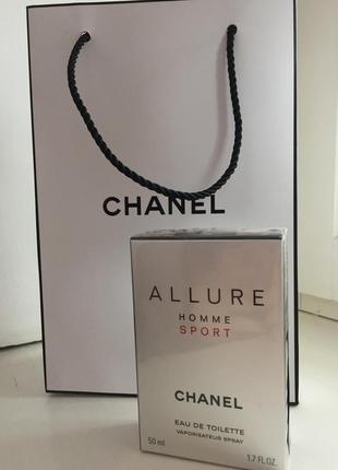 Туалетна вода chanel allure home sport оригінал, 50мл3 фото