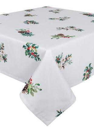 Скатерть с водоотталкивающим покрытием navidad105, 150x240, прямоугольная, новогодний, с водоотталкивающим покрытием, 100%