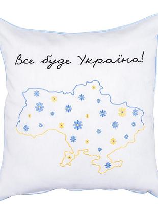 Наволочка односторонняя с вышивкой nvvua01