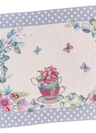 Серветка гобеленова runner1236gr limaso, 37x49, прямокутна, повсякденний, без люрексу, 75% поліестер, 22% бавовна, 3% акрил,