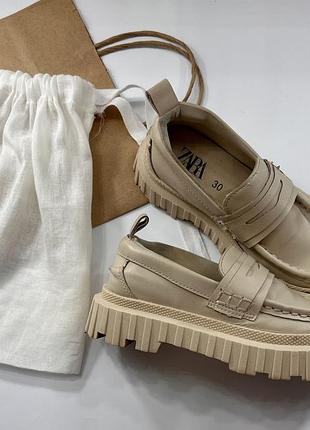 Лофери для дівчинки zara 29-30 р 4
