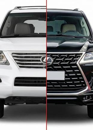 Комплект рестайлинга с модели 2008-2016 на trd sport (2021-2026) для lexus lx570/450d 2008-2022 гг