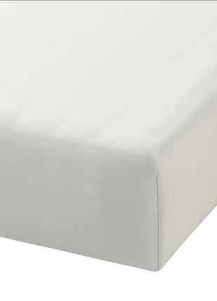 Простирадло satin fitted sheet white-180, двоспальний, прямокутна, повсякденний, 100% бавовна