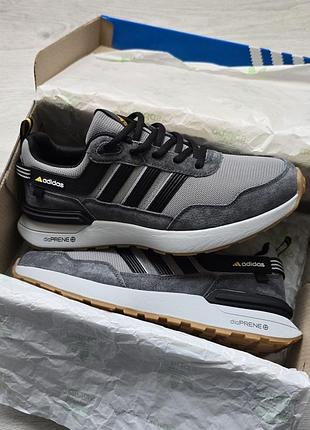Кроссовки adidas zx420 • light grey / black 2