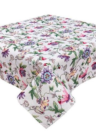Скатерть гобеленовая eden043 limaso, 137x140, прямоугольная, цветочный, без люрекса, 75% полиэстер, 22% хлопок, 3% акрил, гобелен