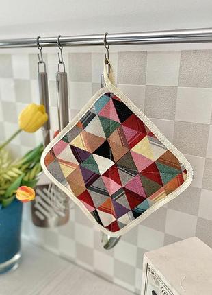 Прихватка кухонна гобеленова geo117-pk20 limaso, 20x20, квадратна, повсякденний, без люрексу, 75% поліестер, 22% бавовна, 3%
