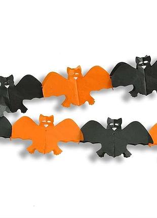 Гирлянда 3d хэллоуин летучая мышь