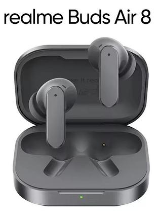 Топ! флагманские наушники realme buds air 8, 55db мощное шумоподавление, hifi audio, black