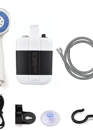 Душ портативный, кемпинговый с помпой на аккумуляторе usb travel shower 2200 маг