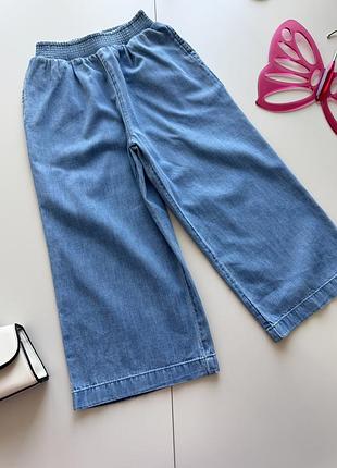 Джинсові кюлоти широкі 2