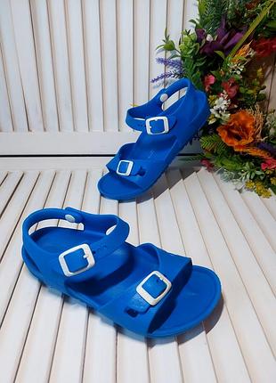 Сандали босоножки на мальчика синие голубые 31-32 birkenstock
