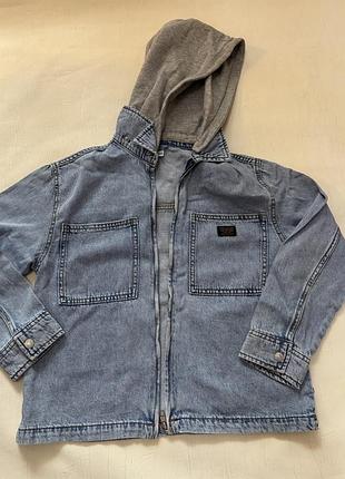Джинсова рубашка на замку на хлопчика zara джинсовка на хлопчика
