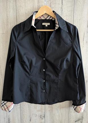 Блузка-рубашка burberry london nova check  хлопок размер l