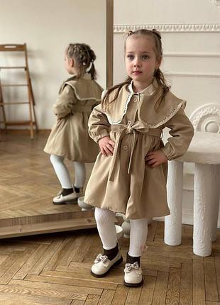 Стильний тренч пальто для дівчинки 3