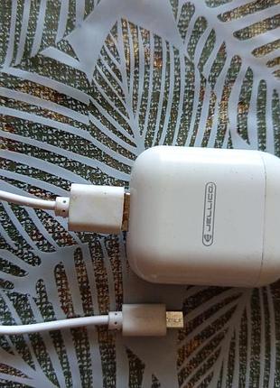 Зарядное устройство jellicoc22, мощность 2.1а+бонус шнур usb!стан идеальное,паро разбавленных