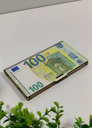 Подарочная коробка для денег в дизайне 100 евро – стильный способ вручить подарок