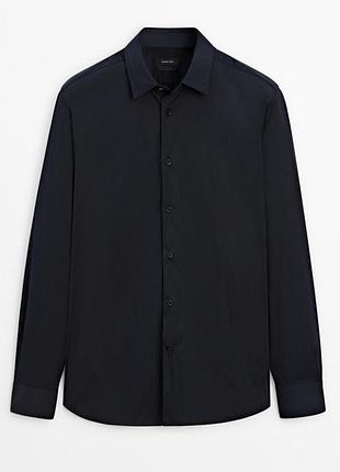 Massimo dutti мужская рубашка 100% хлопок