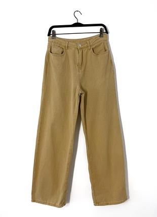 Бежевые широкие джинсы baggy dazy