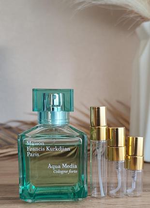 Оригинальн! цена за 2 мл maison francis kurkdjian aqua media cologne forte парфюмированная вода