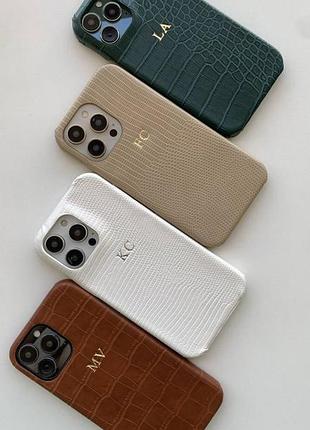 Чехол на iphone кожаный