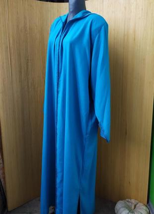 Длинное платье плащ с капюшоном /марокканский кафтан/ абая / галабея  дишдаш