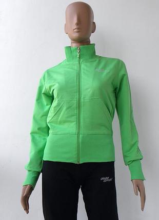 Спортивна кофта яскравого зеленого кольору, розмір м.