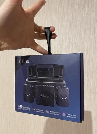 Бездротовий мікрофон петличка fifine m9 (2 мікрофони) новий