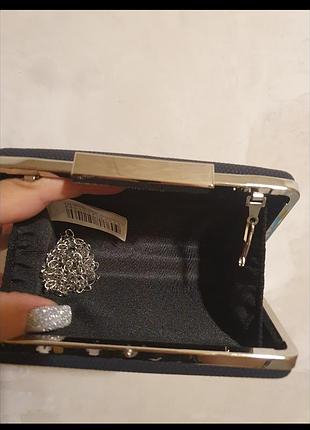 Клатч сумочка на цепочке, каркасный 10