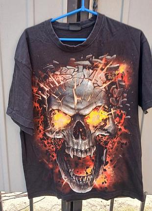 Мужская винтажная футболка spiral.
