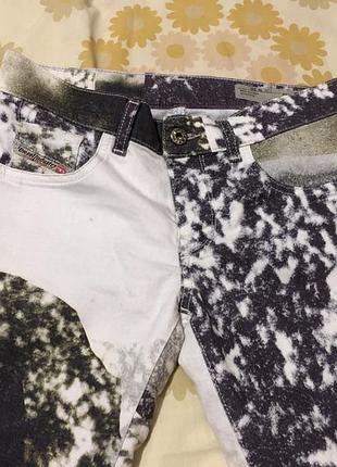 🌟 ексклюзивні джинси-джегінси diesel livier-sp з арт-принтом