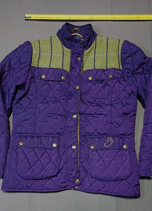 Плечи 43 см rydale country clothing size l soft quilted jacket фиолетовая стеганая женская куртка с шерстяными вставками