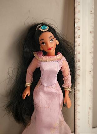 Vintage disney aladdin musical princess jasmine purple dress 6in doll, маленька мініатюрна вінтажна жасмін