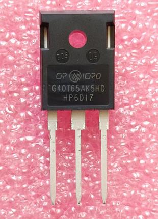 Транзистор crg40t65ak5hd g40t65ak5hd to-247 650v 40a igbt