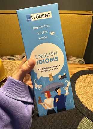 Картки для вивчення англійської engstudent idioms english
