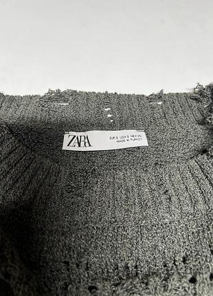 Ажурний светр zara 🫒🧶 3
