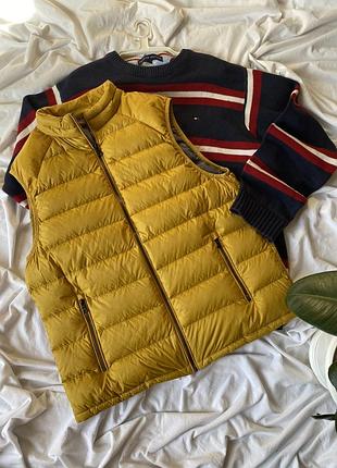Мужской жилет m&s parachute gillet л натуральный пух