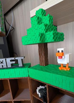 Стенд подставка minecraft майнкрафт для фигурок kinder joy 8