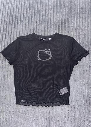 Топ з блістявками hello kitty
