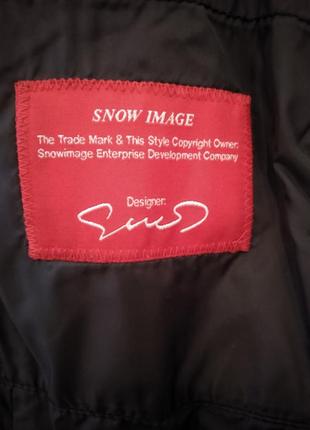 Куртка snow image пуховик с натуральным мехом песца7 фото