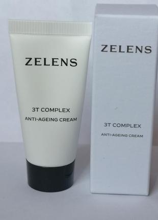 Комплексний антивіковий крем 3t для обличчя zelens 3t complex anti-ageing cream, 15 мл