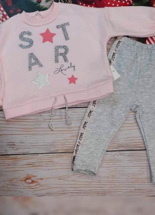 Костюм теплый на девочку от 9-24 мес