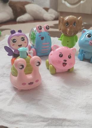 Заводные игрушки для малыша 🐌🐱 3