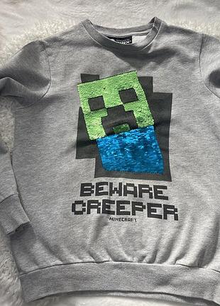 Дитячий світшот кріпер minecraft 6