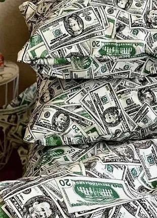 Двоспальний комплект постільної білизни "долари"