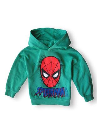Кофта толстовка худи с капюшоном spiderman человек паук primark 3-4 года